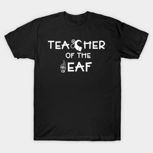 Teacher Of The Deaf With Asl And Cochlear Implant Design T-Shirt